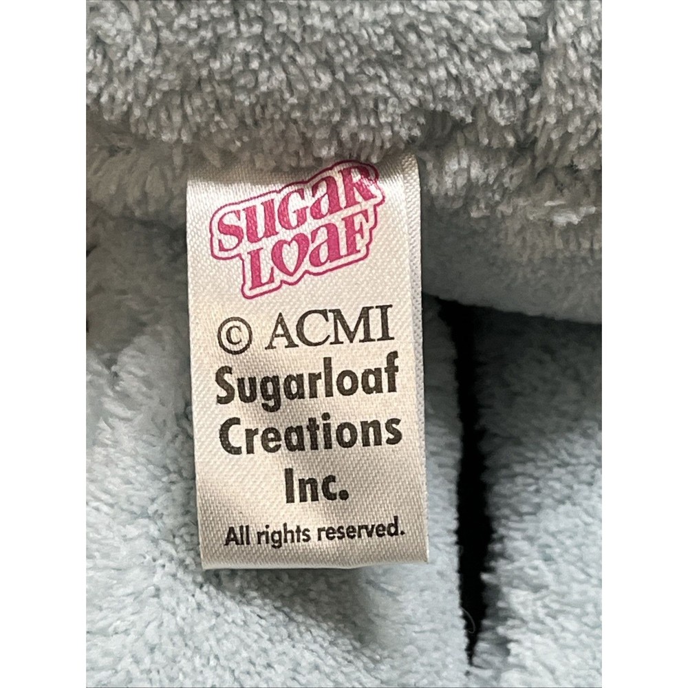 Sugar Loaf Light Blue Frog Plush With Pink Bow Stuffed Animal Lovey Toy - Picture 7 of 10